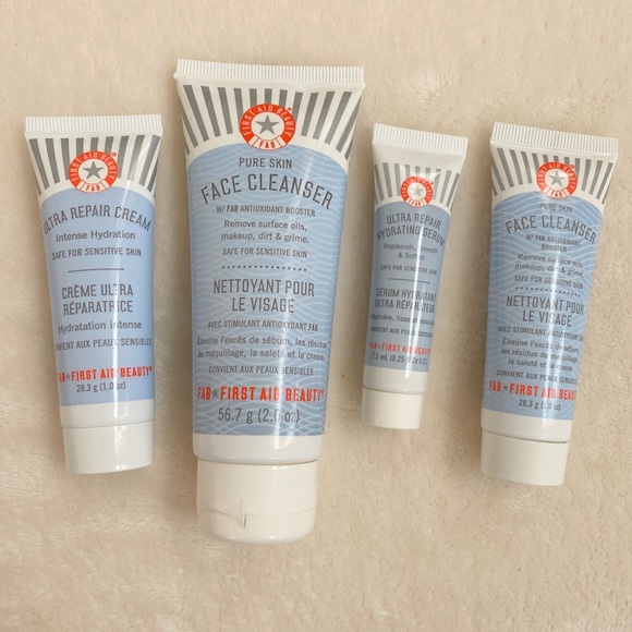First Aid Beauty Other - First Aid Beauty Set Cleanser Serum Cream New 4 pc